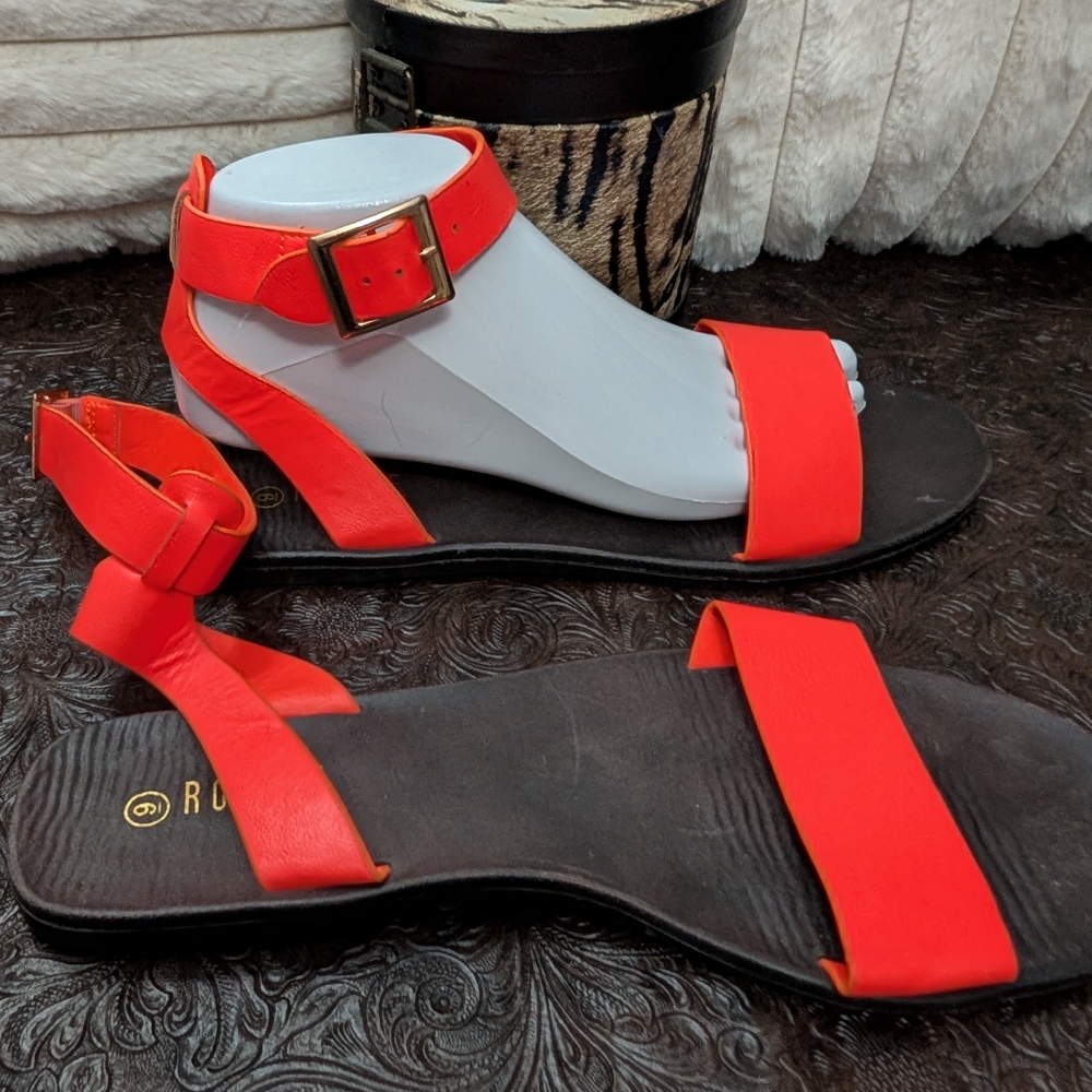 Ruche Women's Bold Red Sandals